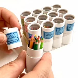12 Mini Pencils in Paper Tube | 21602 | BC Mini
