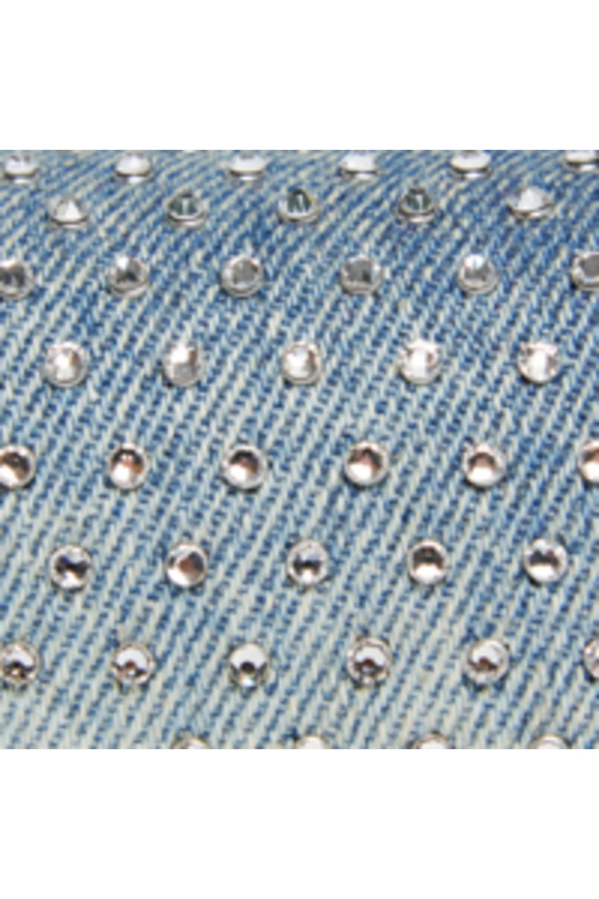 1DR XS denim bag with rhinestones