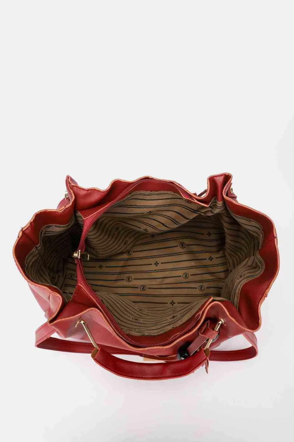 2-Piece PU Leather Bag Set