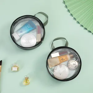 20L Transparent PVC Cosmetic Bag for Travel with Soft Handle, Korean Style