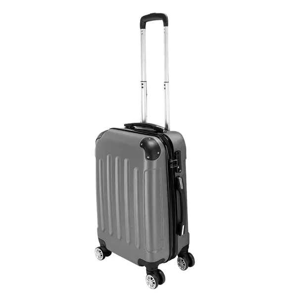 3-in-1 ABS Trolley Case 20 Inches, 24 Inches, 28 Inches Dark Gray- FREE USA SHIPPING