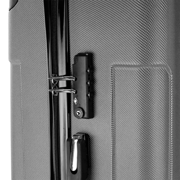 3-in-1 ABS Trolley Case 20 Inches, 24 Inches, 28 Inches Dark Gray- FREE USA SHIPPING