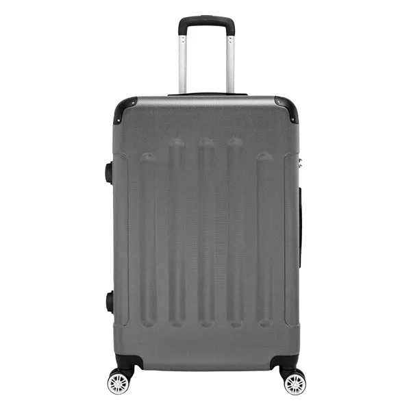 3-in-1 ABS Trolley Case 20 Inches, 24 Inches, 28 Inches Dark Gray- FREE USA SHIPPING