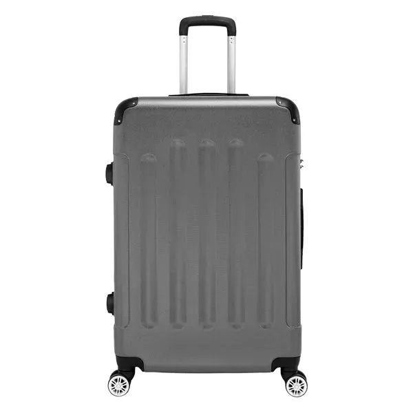 3-in-1 ABS Trolley Case 20 Inches, 24 Inches, 28 Inches Dark Gray- FREE USA SHIPPING