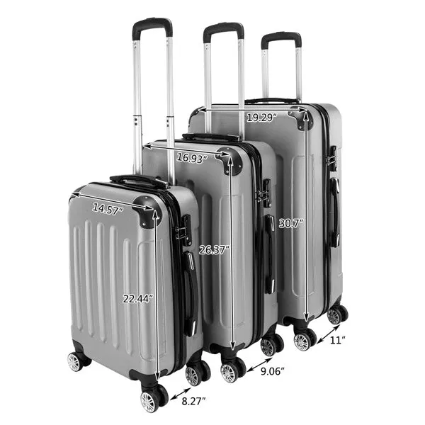 3-in-1 Portable ABS Trolley Case- FREE USA SHIPPING