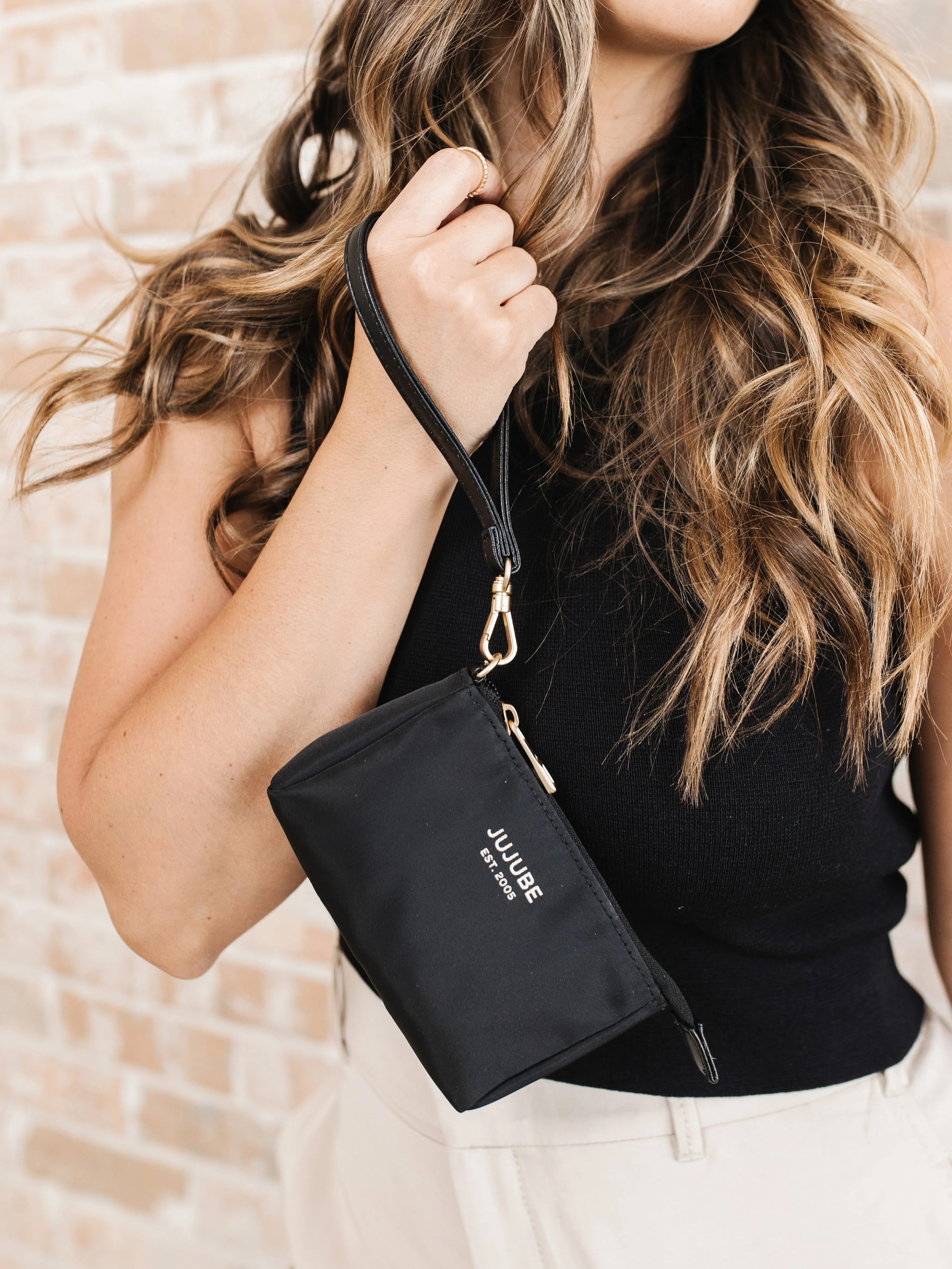 3-Piece Pouch Clutch Purse Set | Black