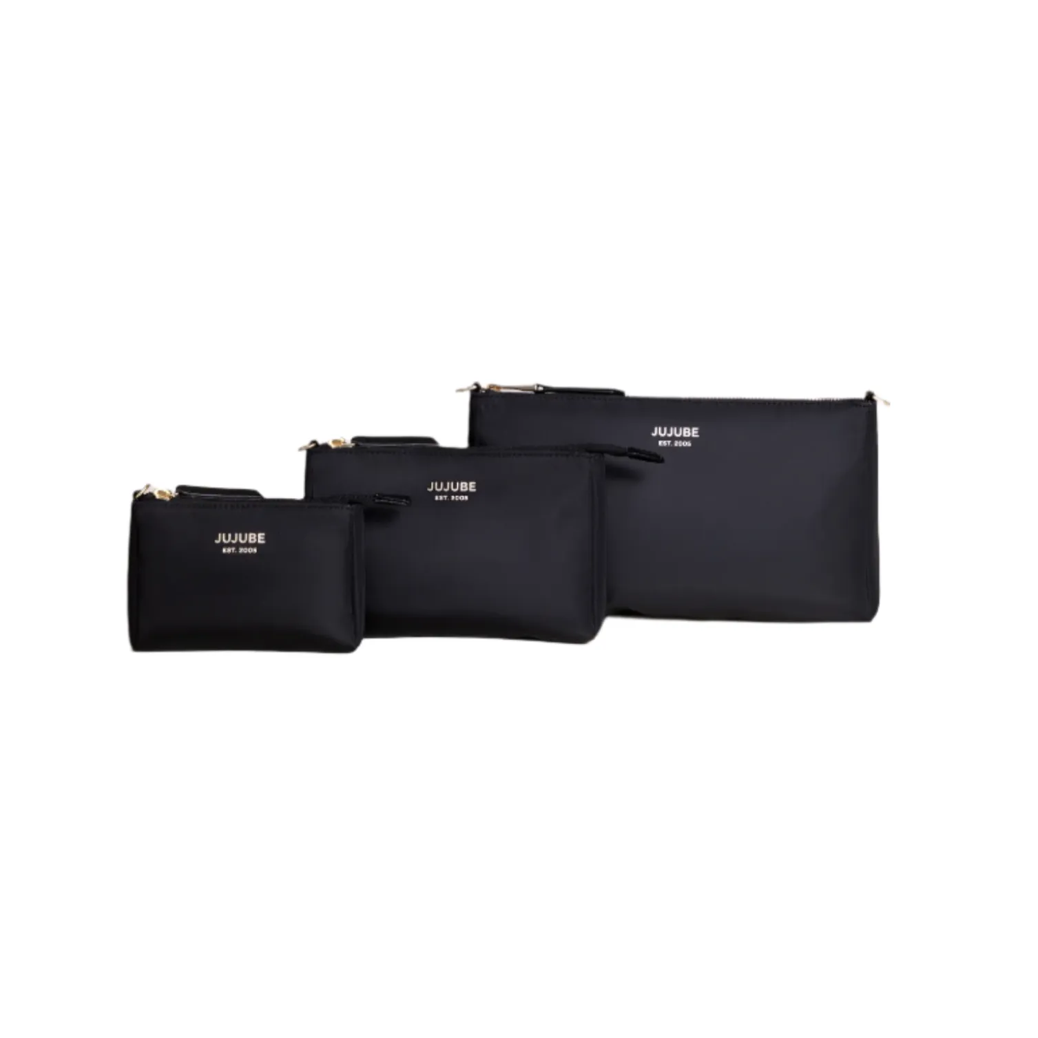 3-piece Pouch Set Black