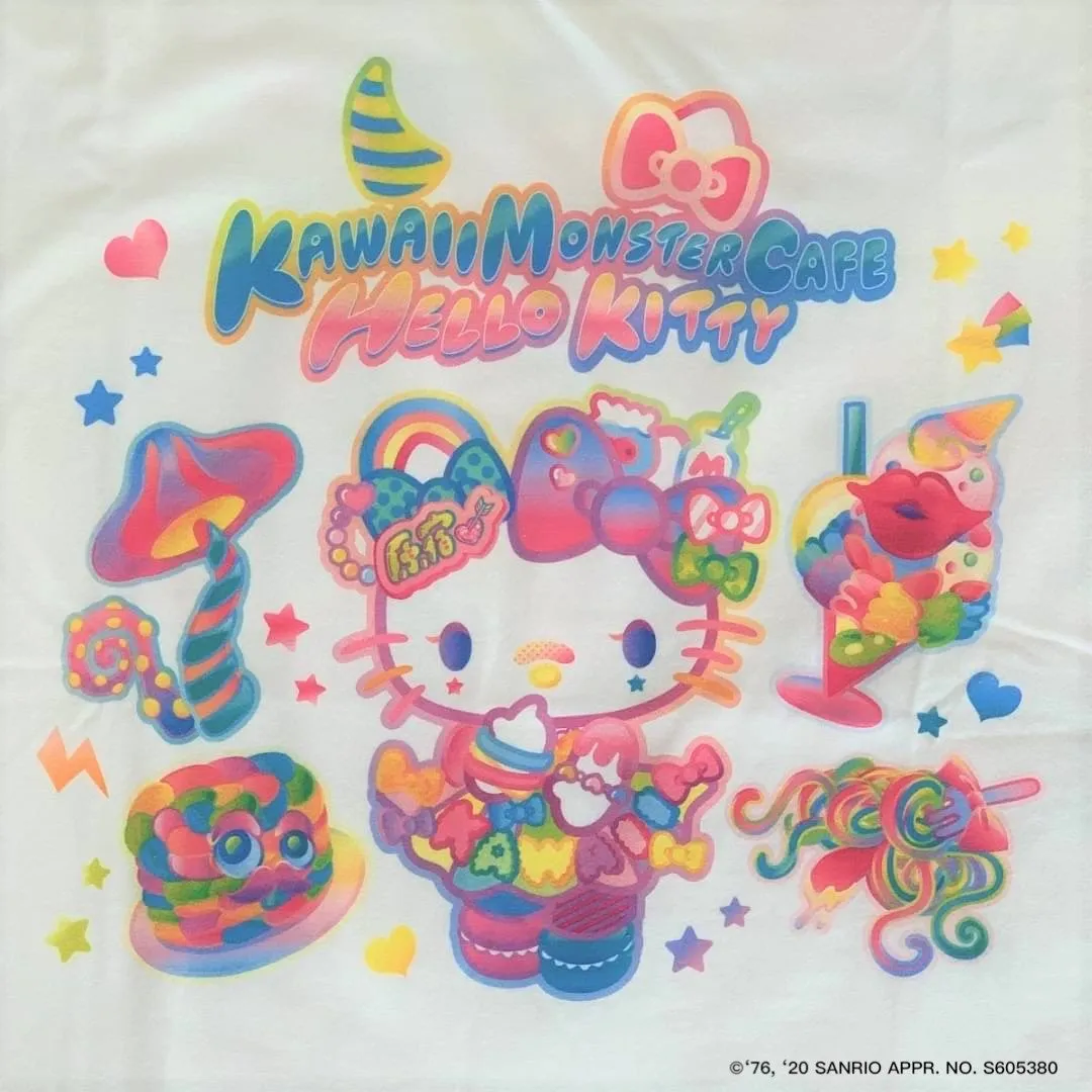 6% Dokidoki Kawaii Monster Cafe & Hello Kitty t-shirt
