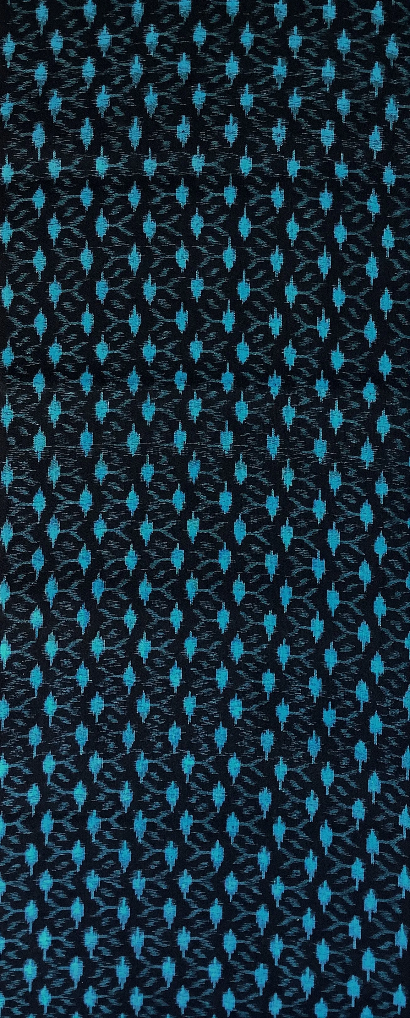 7023:1960s Deadstock Japanese Kasuri (ikat) Cotton Fabric, 54in.Piece