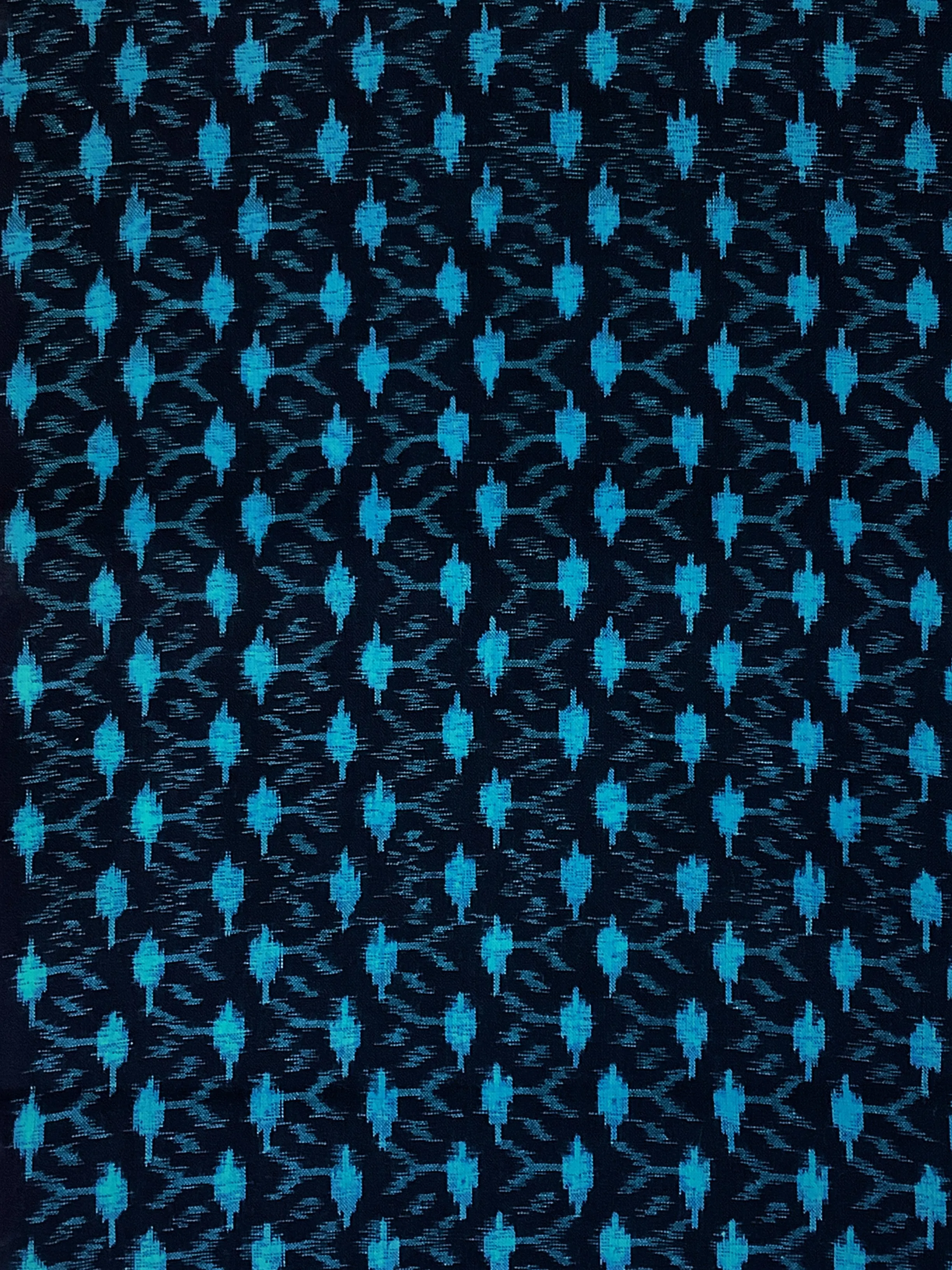7023:1960s Deadstock Japanese Kasuri (ikat) Cotton Fabric, 54in.Piece