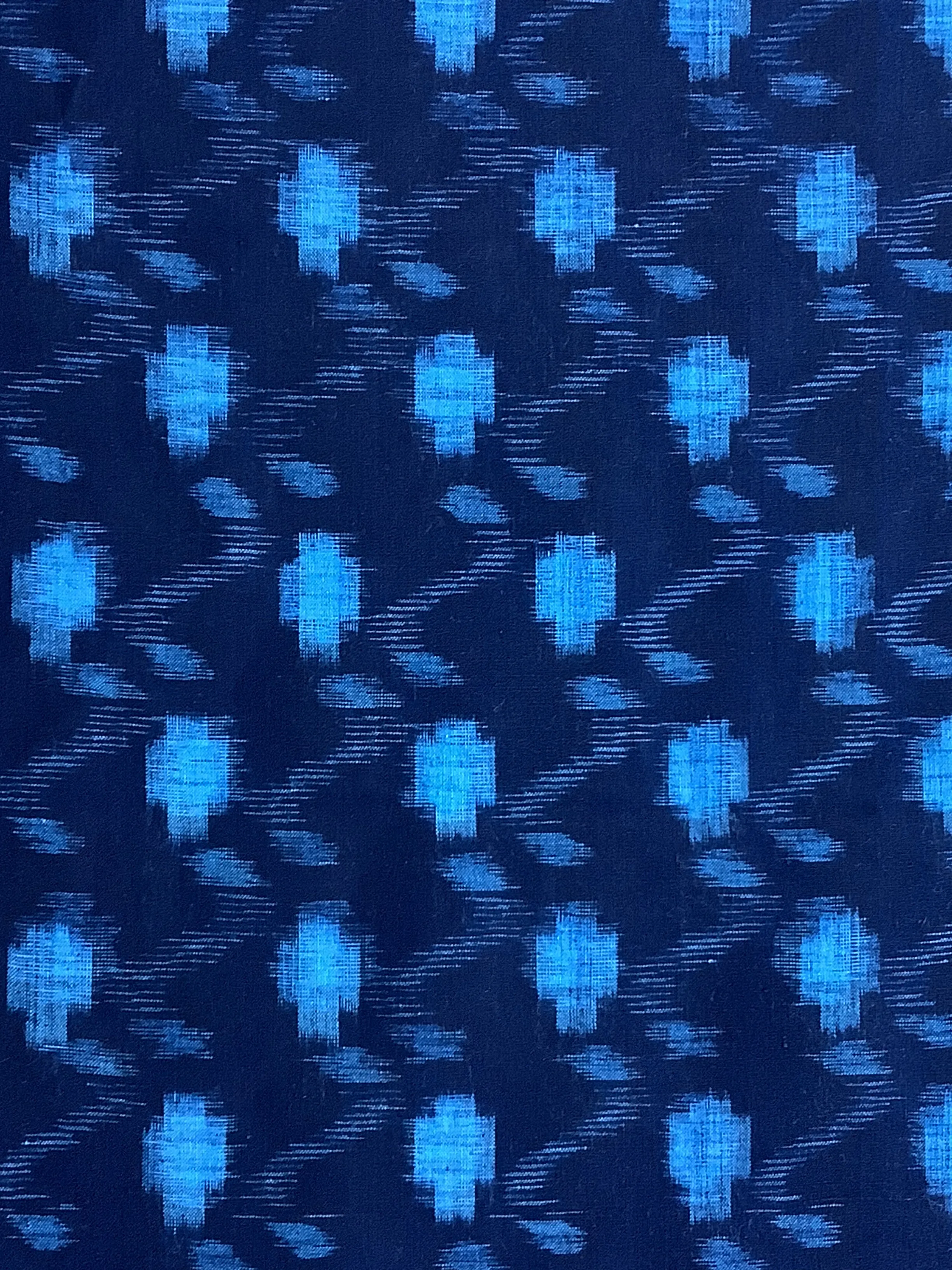 7247: Deadstock 1930s-50s Japanese Kasuri (ikat) Cotton Fabric 55in. Piece