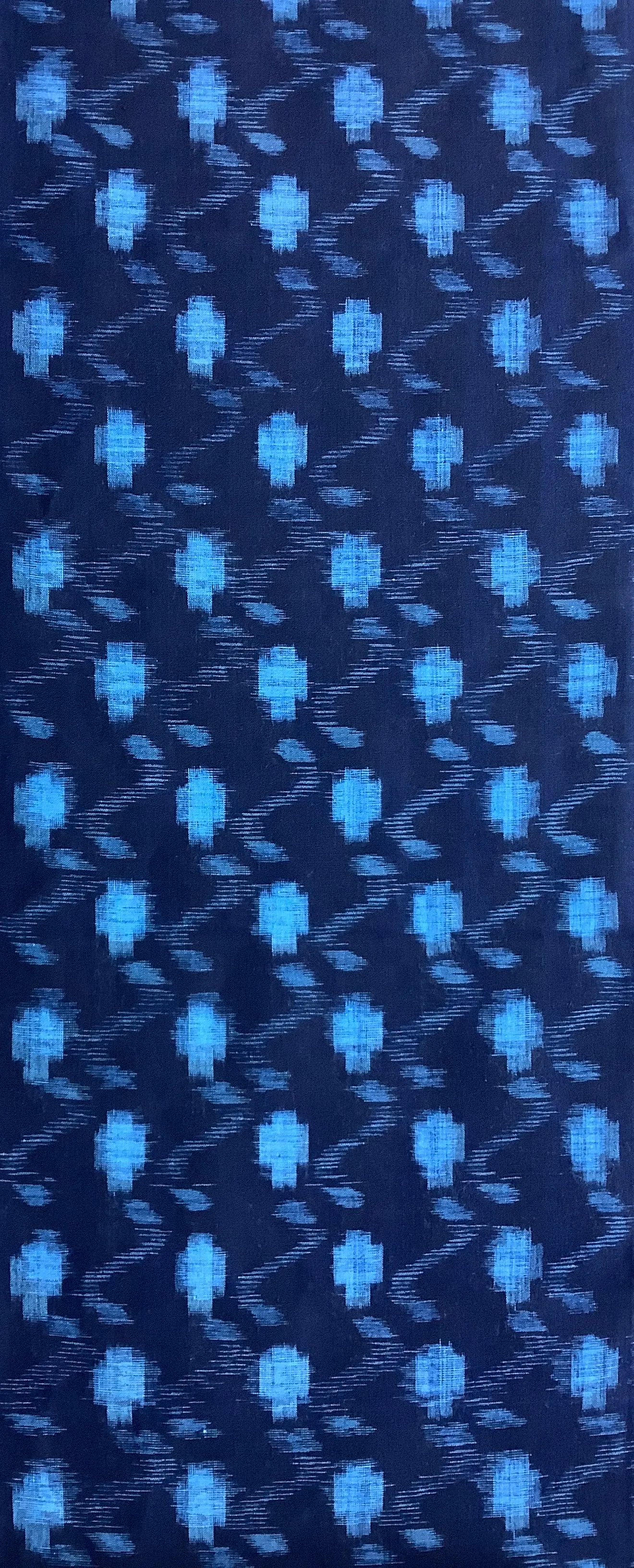 7247: Deadstock 1930s-50s Japanese Kasuri (ikat) Cotton Fabric 55in. Piece