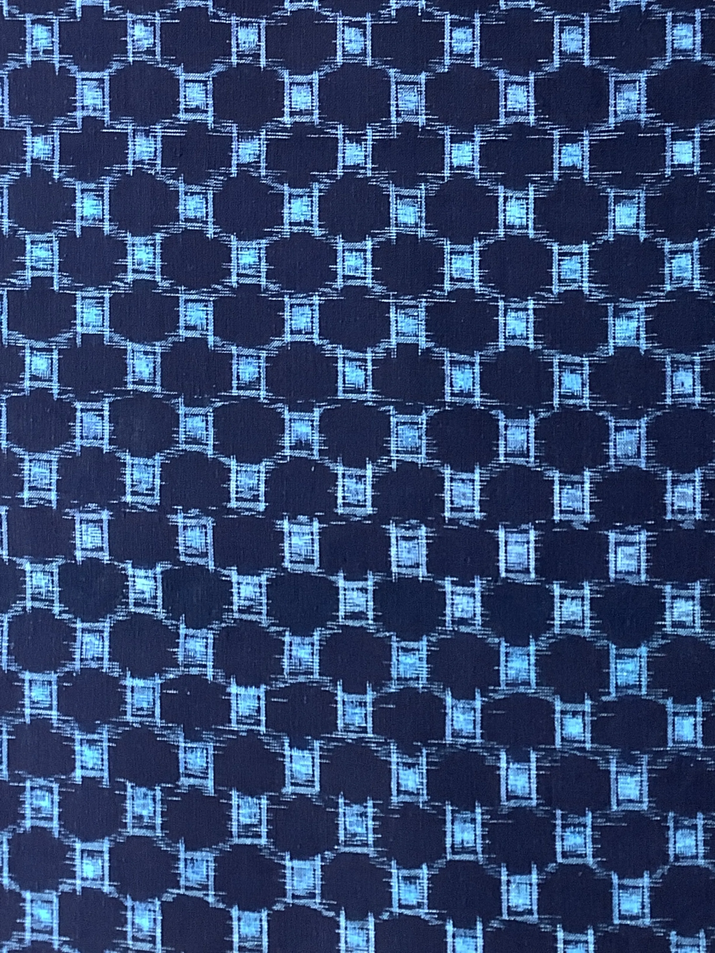 7263: Deadstock 1930s-50s Japanese Kasuri (ikat) Cotton Fabric 53in. Piece