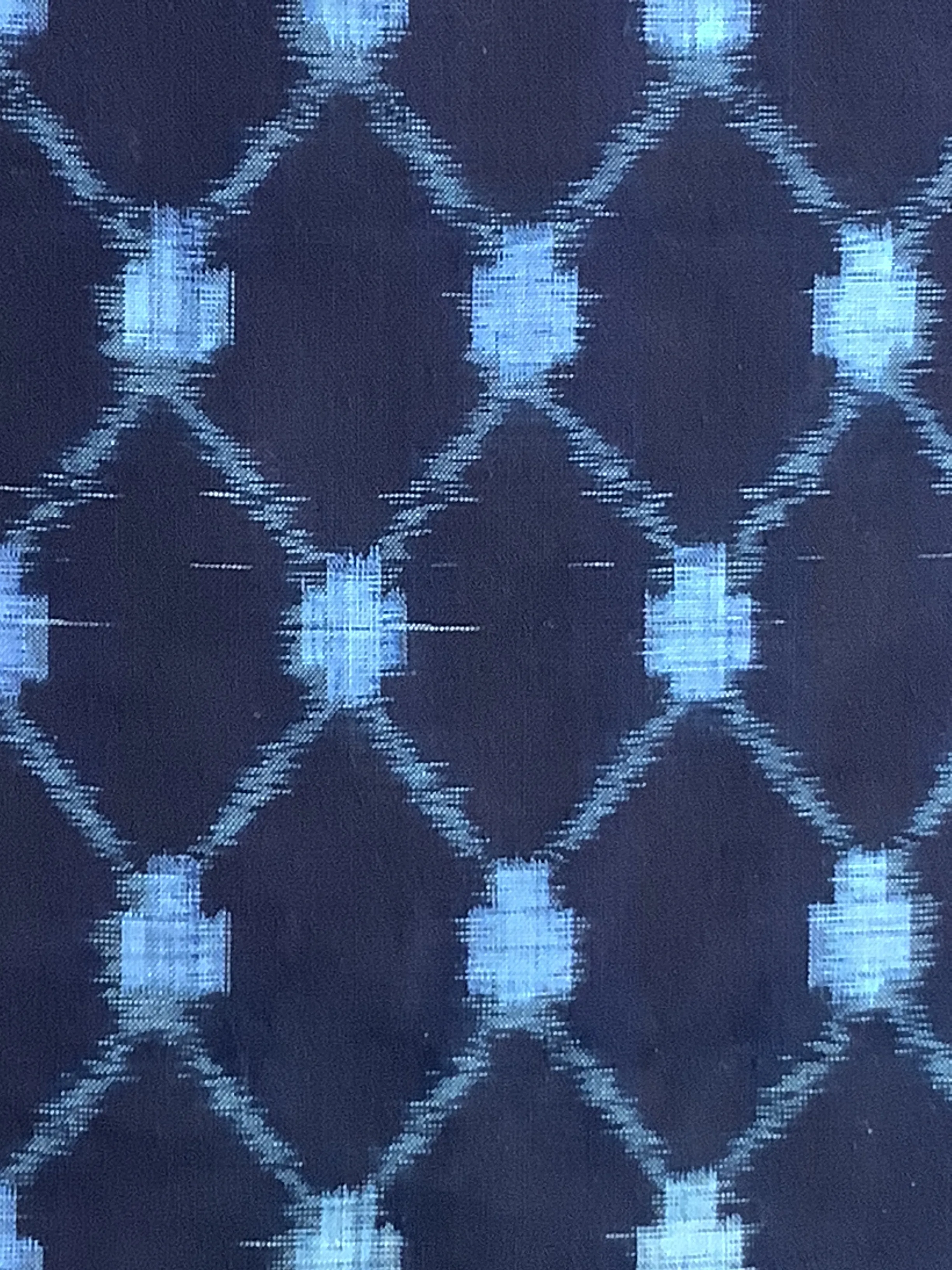 7264: Deadstock 1930s-50s Japanese Kasuri (ikat) Cotton Fabric 42in. Piece
