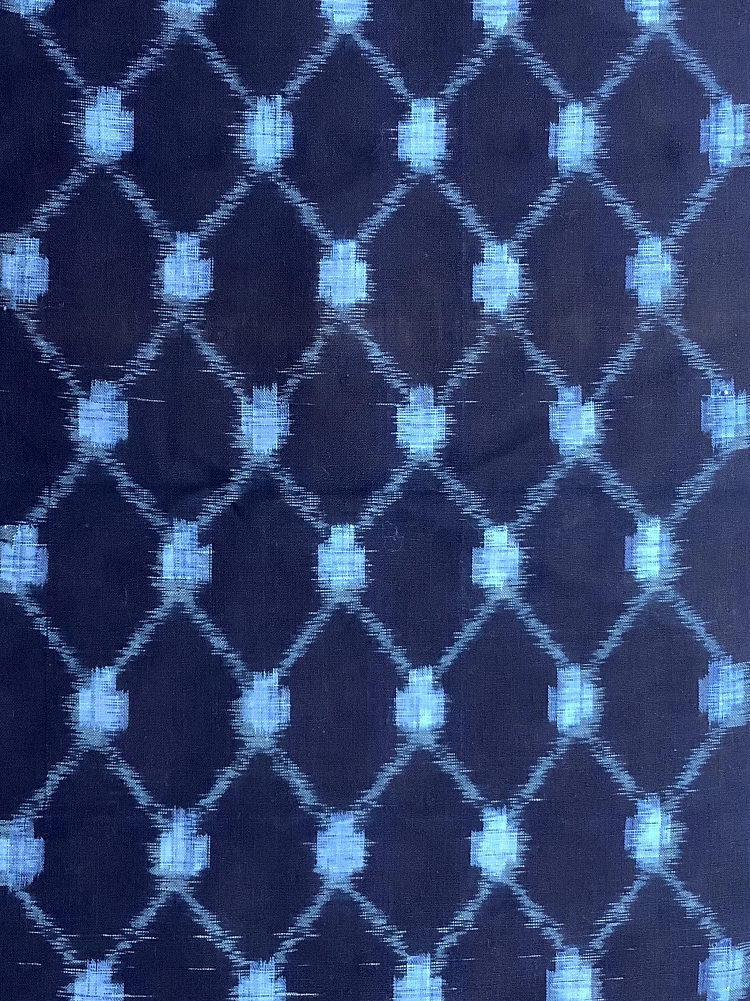 7264: Deadstock 1930s-50s Japanese Kasuri (ikat) Cotton Fabric 42in. Piece