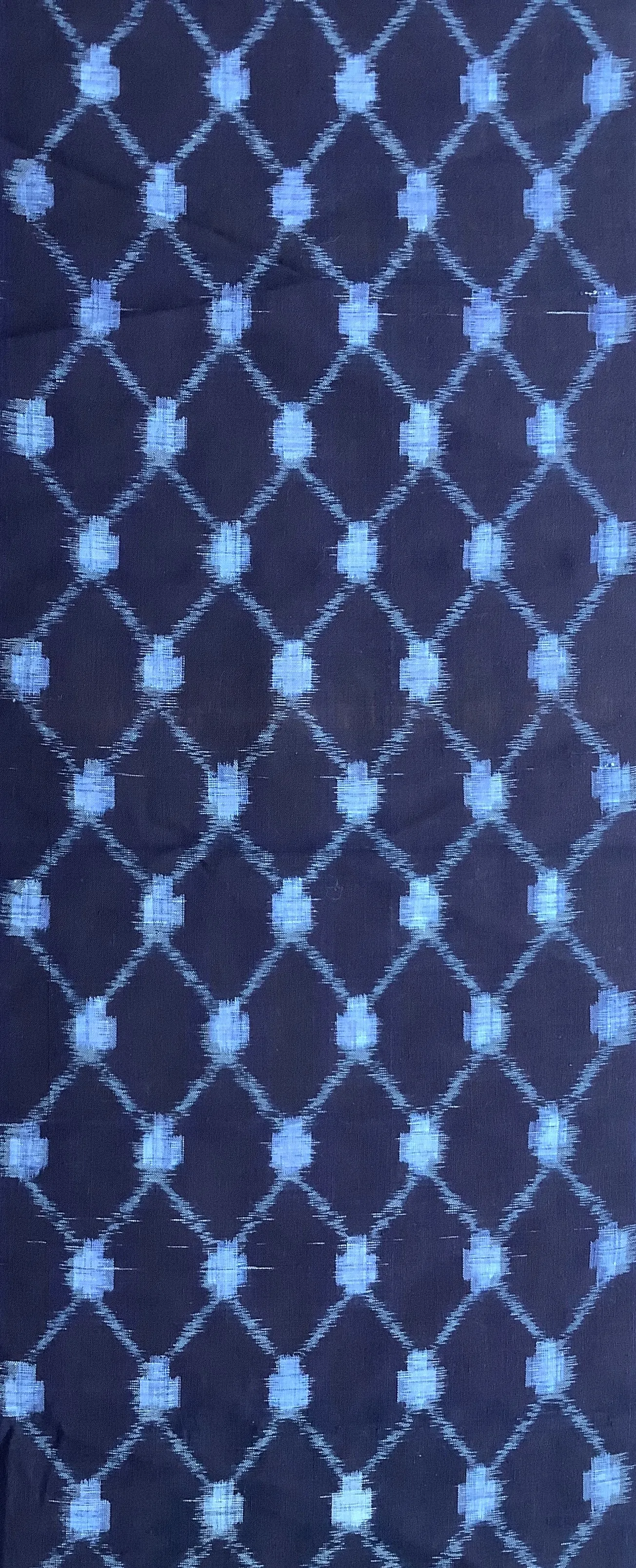 7264: Deadstock 1930s-50s Japanese Kasuri (ikat) Cotton Fabric 42in. Piece