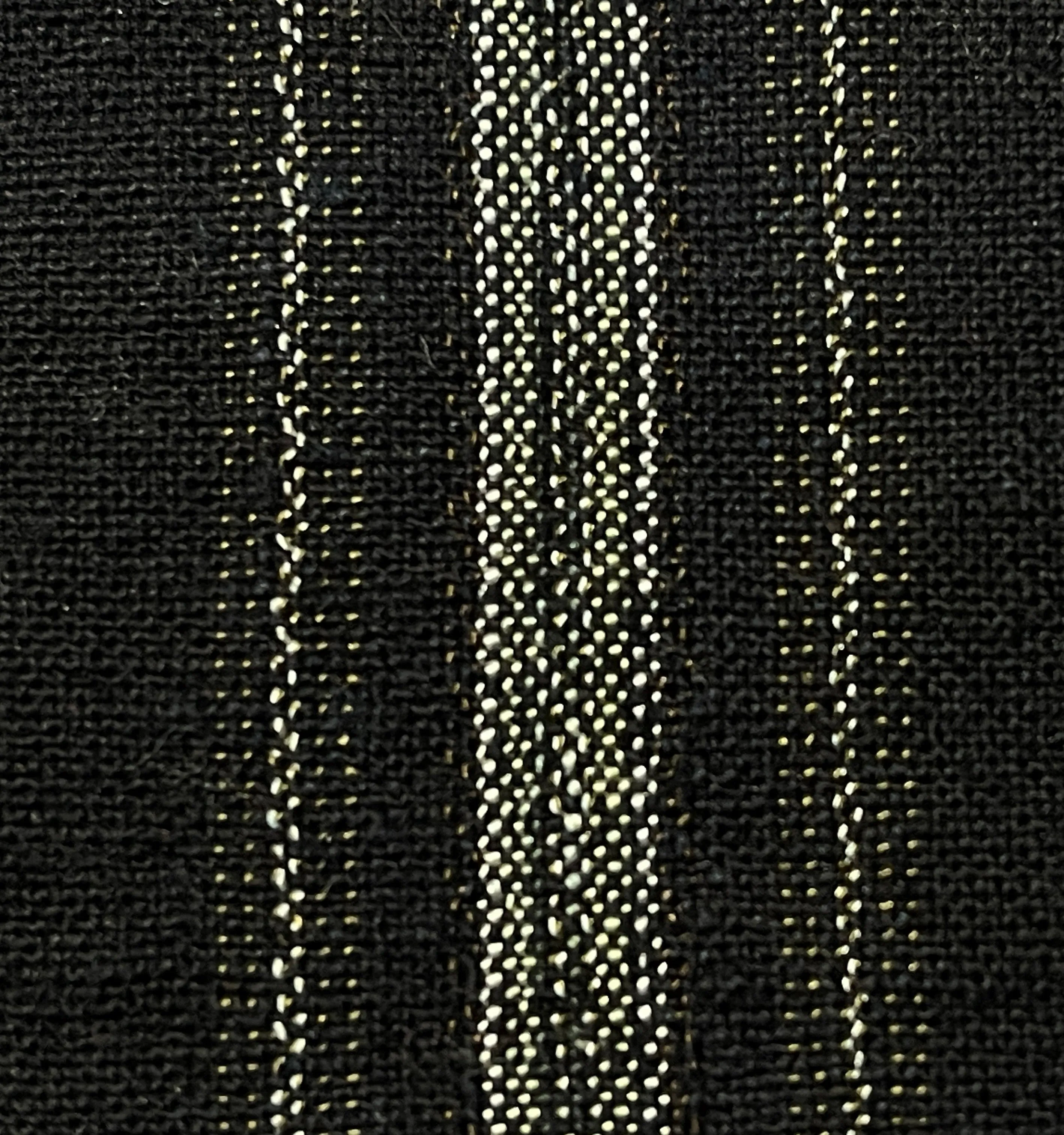 7417: 1930s-50s Japanese Striped Cotton Fabric, Piece 44in.(AraiHari)