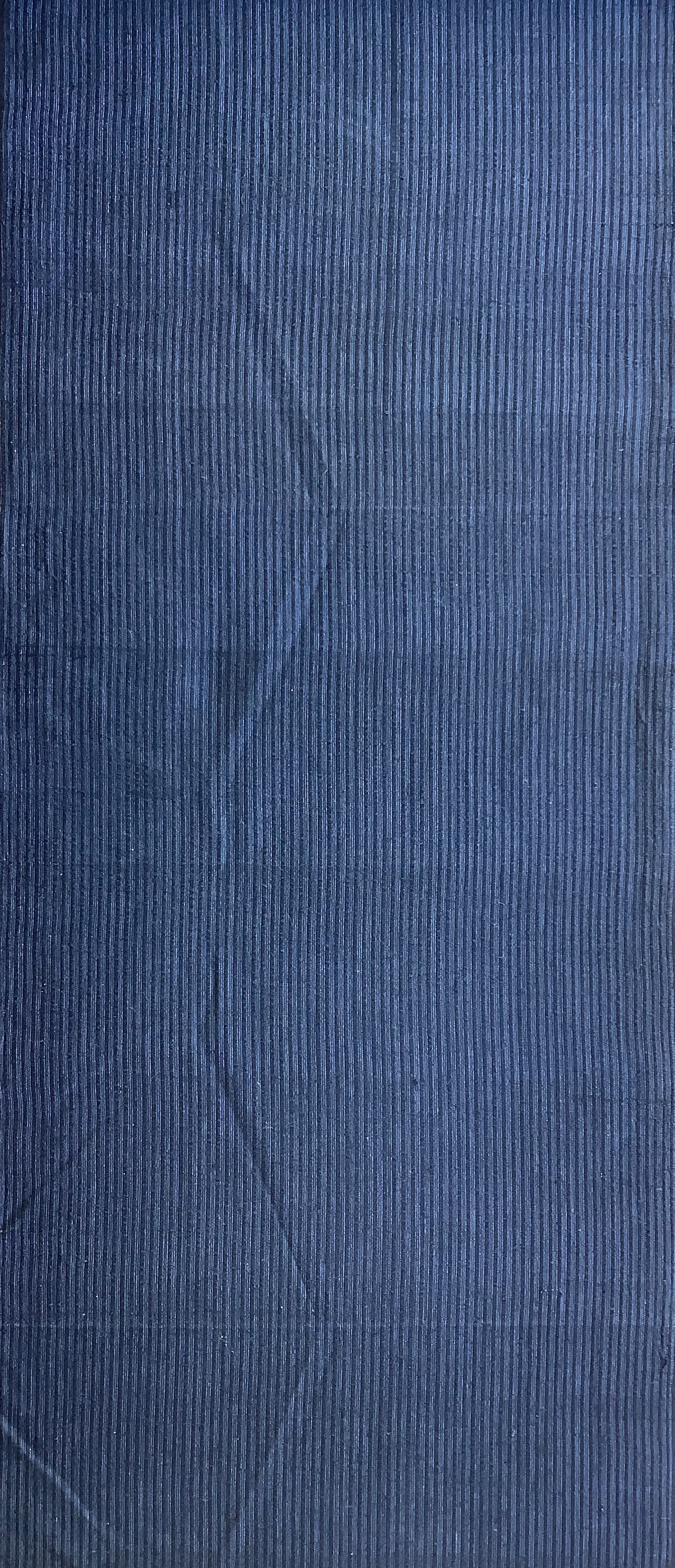 7711-1:1930s-50s Japanese Pinstriped Cotton Fabric, Piece 57in.(AraiHari)