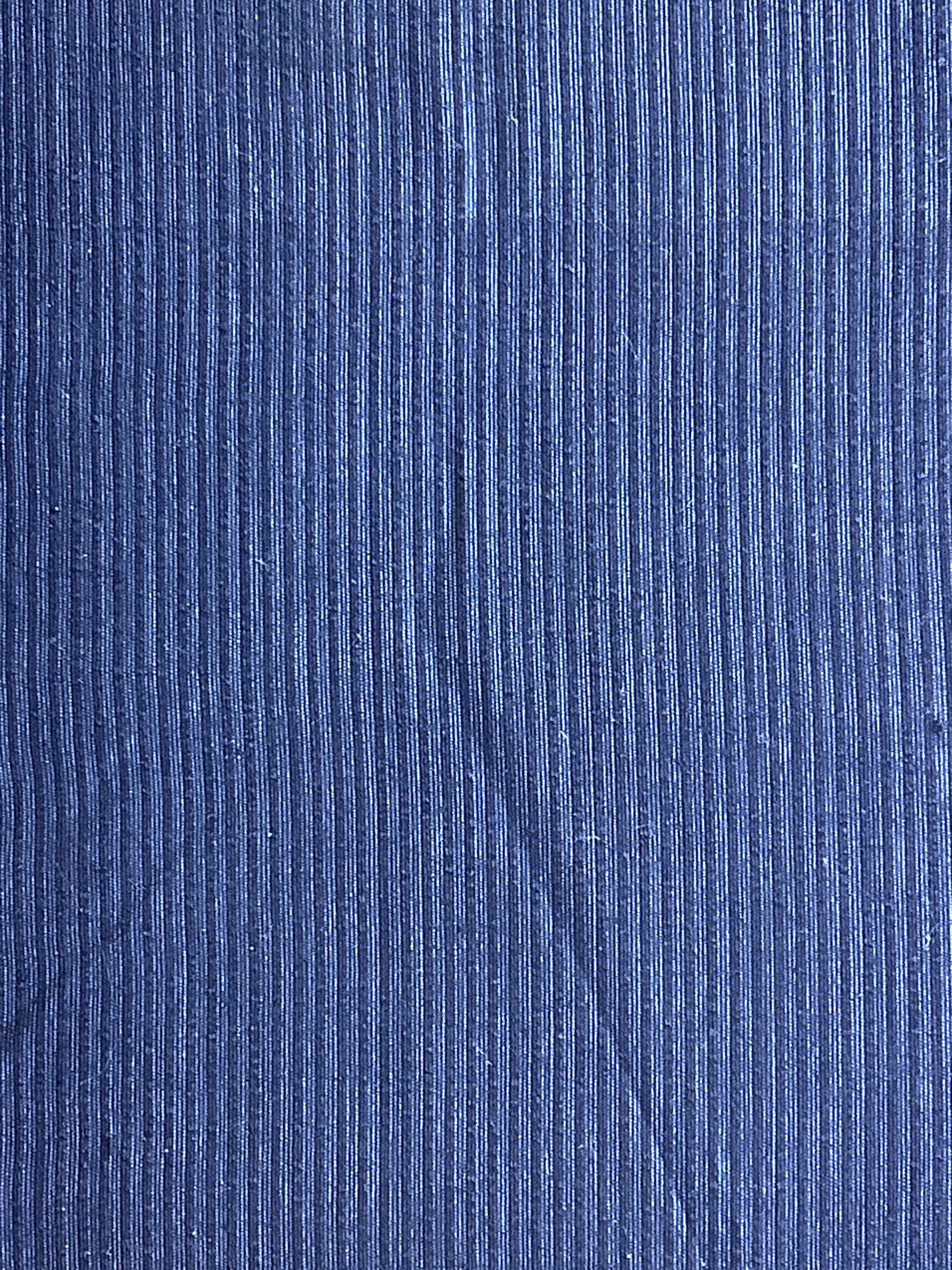 7711-1:1930s-50s Japanese Pinstriped Cotton Fabric, Piece 57in.(AraiHari)