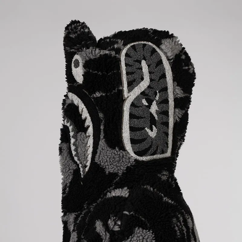 ABC Camo Boa Shark Relaxed Fit Full Zip Hoodie - Black