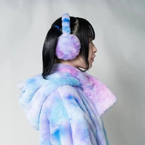 ACDC RAG Purple Cotton Candy Scarf & Earmuffs Set