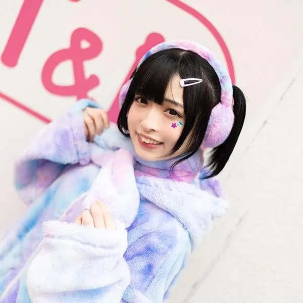 ACDC RAG Purple Cotton Candy Scarf & Earmuffs Set