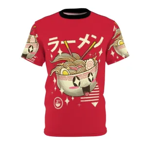 Adorable Kawaii Ramen Graphic T-Shirt for Anime and Food Lovers