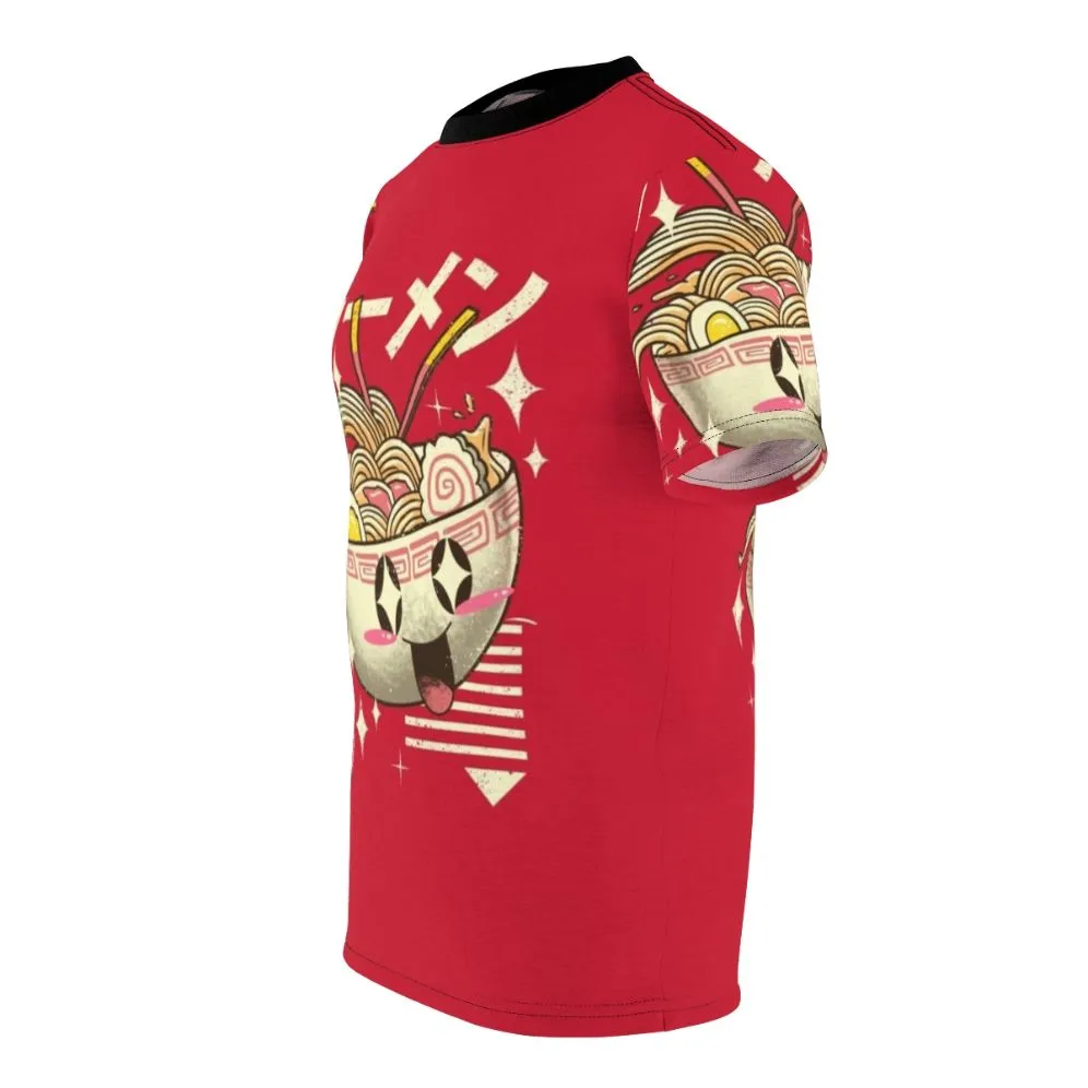 Adorable Kawaii Ramen Graphic T-Shirt for Anime and Food Lovers