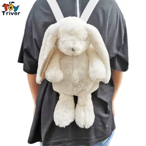 Adorable Kawaii White Rabbit Plush Backpack – Cute & Cozy Shoulder Bag