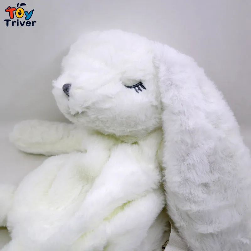 Adorable Kawaii White Rabbit Plush Backpack – Cute & Cozy Shoulder Bag