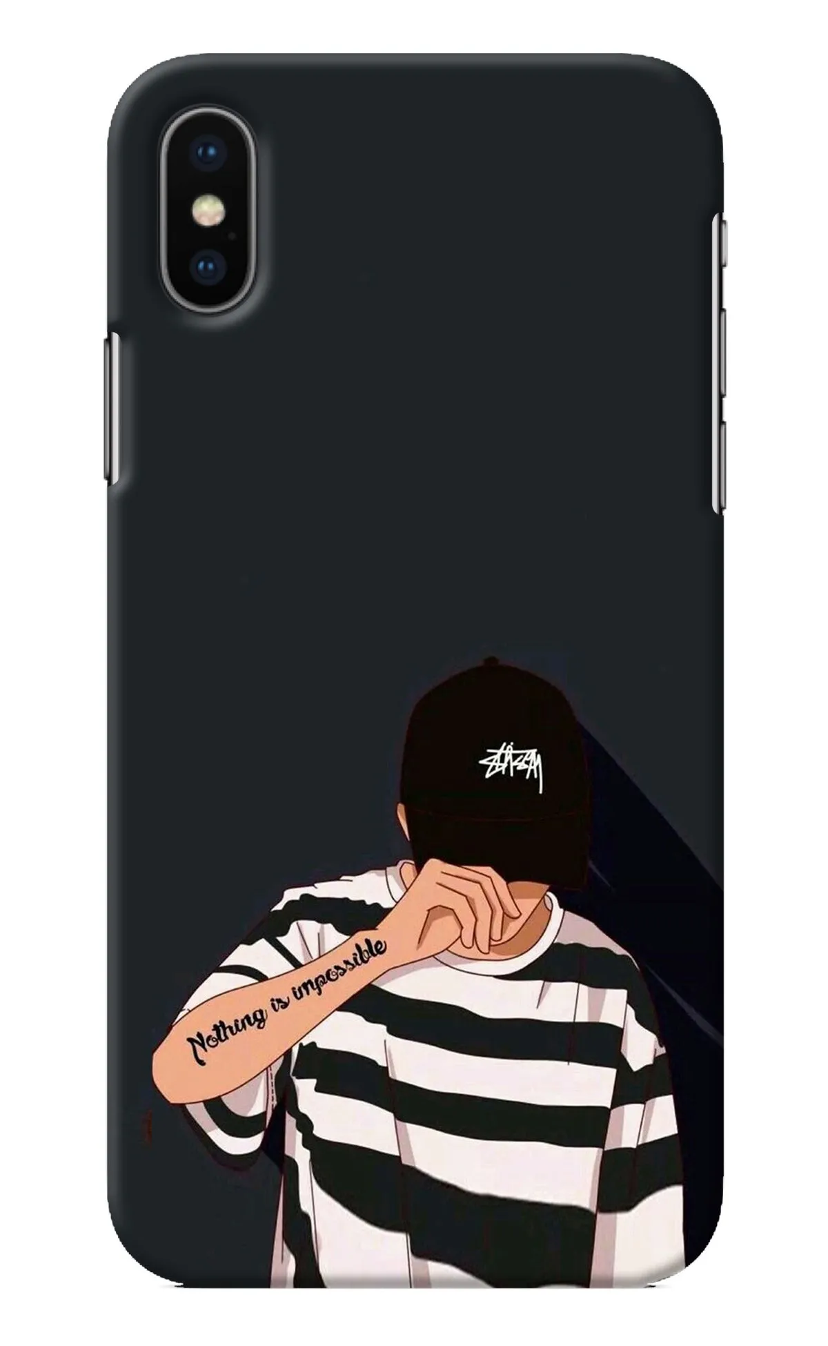 Aesthetic Boy iPhone X Back Cover