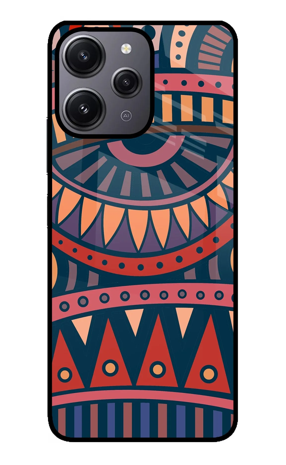 African Culture Design Redmi 12 4G Back Cover