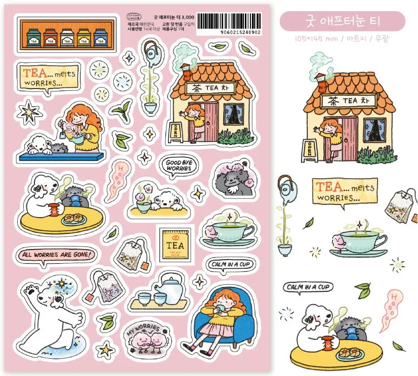 Afternoon Tea Stickers by 9 O'Clock Bonnie