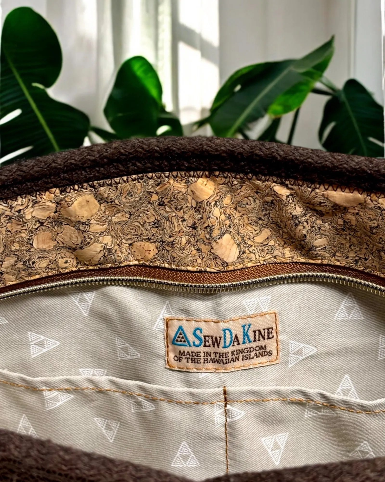 Amethyst Pakeke Crossbody Bucket Bag – Orchid Flower Accents, Handmade & Eco-Friendly (In-Stock)
