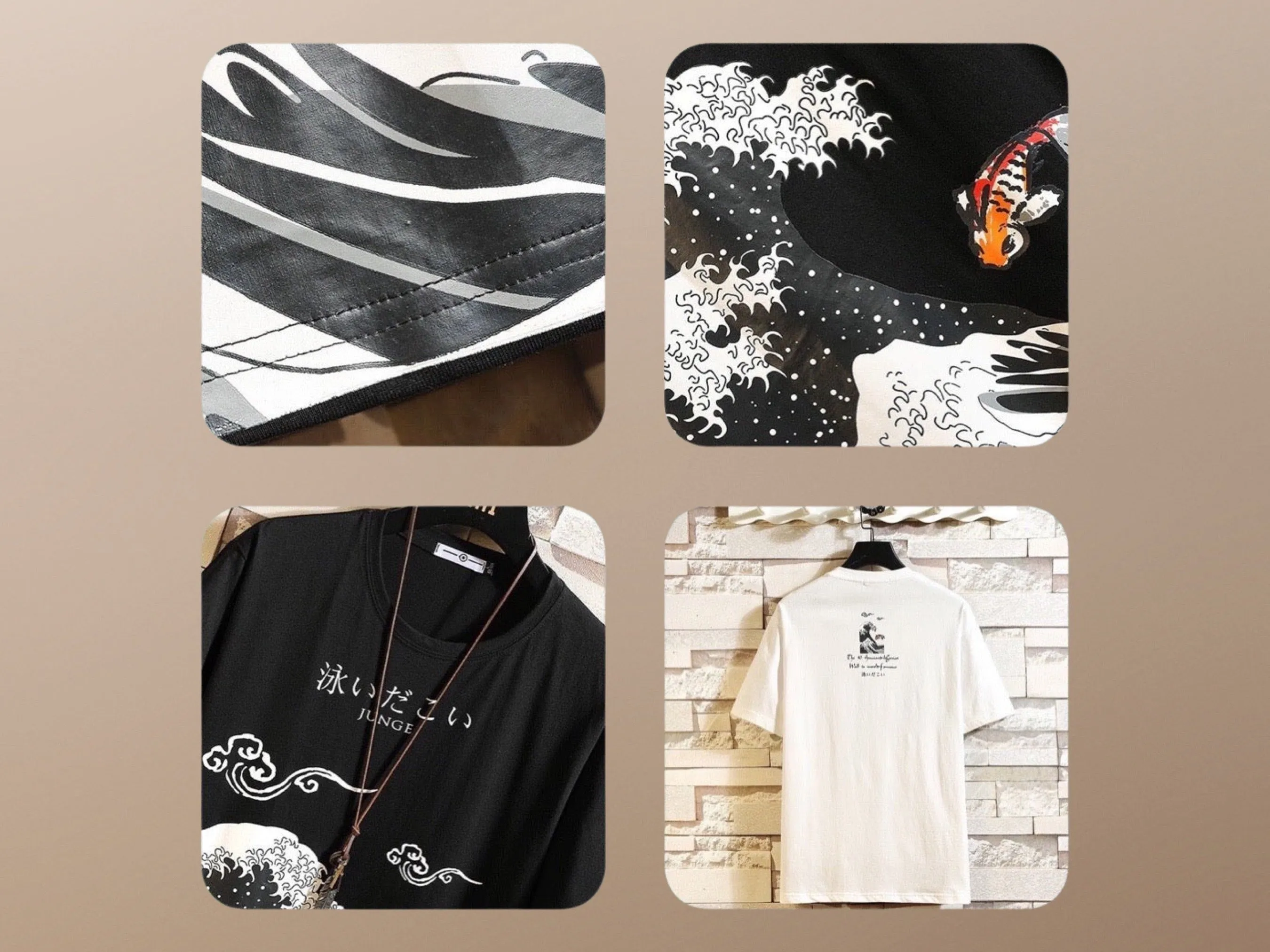 Anime Koi Fish Harajuku Japanese Streetwear T-Shirt