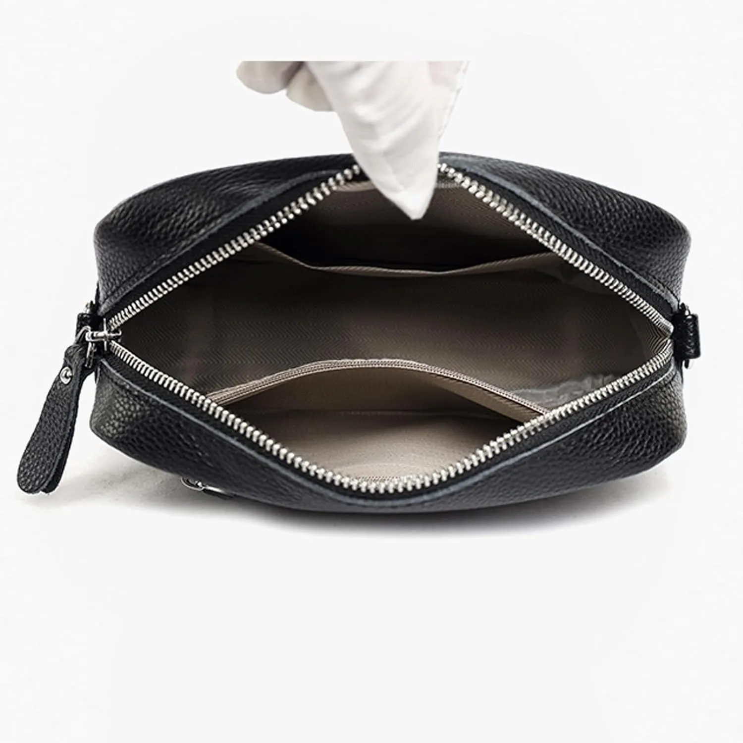 Anti Theft Crossbody Bags for Women Crossbody Purses and Handbags Lightweight Pocketbook Multi Compartment Purse(Black)