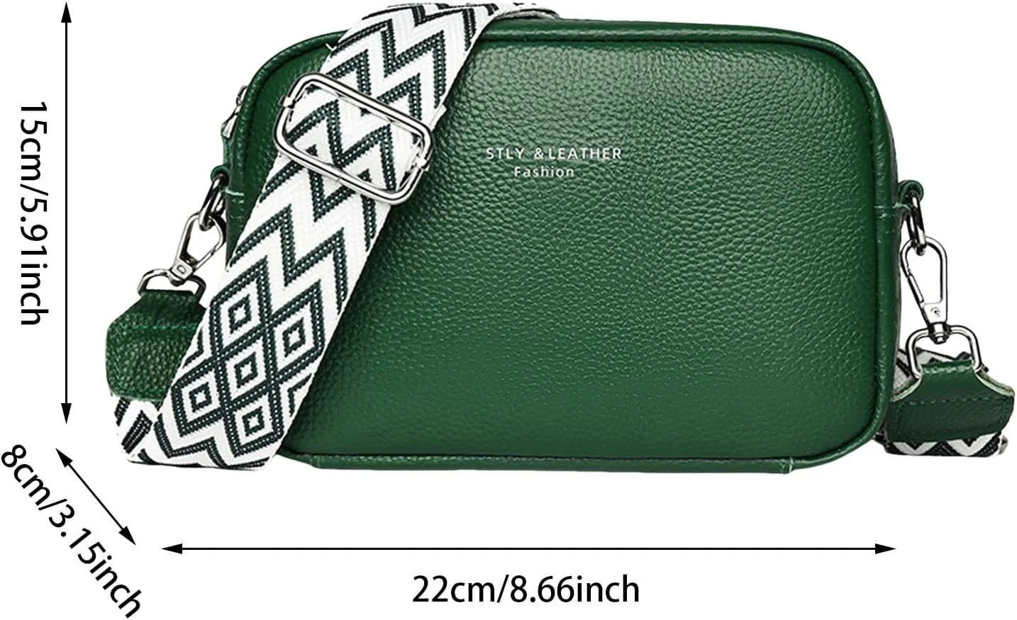 Anti Theft Crossbody Bags for Women Crossbody Purses and Handbags Lightweight Pocketbook Multi Compartment Purse(Green)