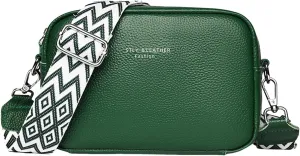Anti Theft Crossbody Bags for Women Crossbody Purses and Handbags Lightweight Pocketbook Multi Compartment Purse(Green)