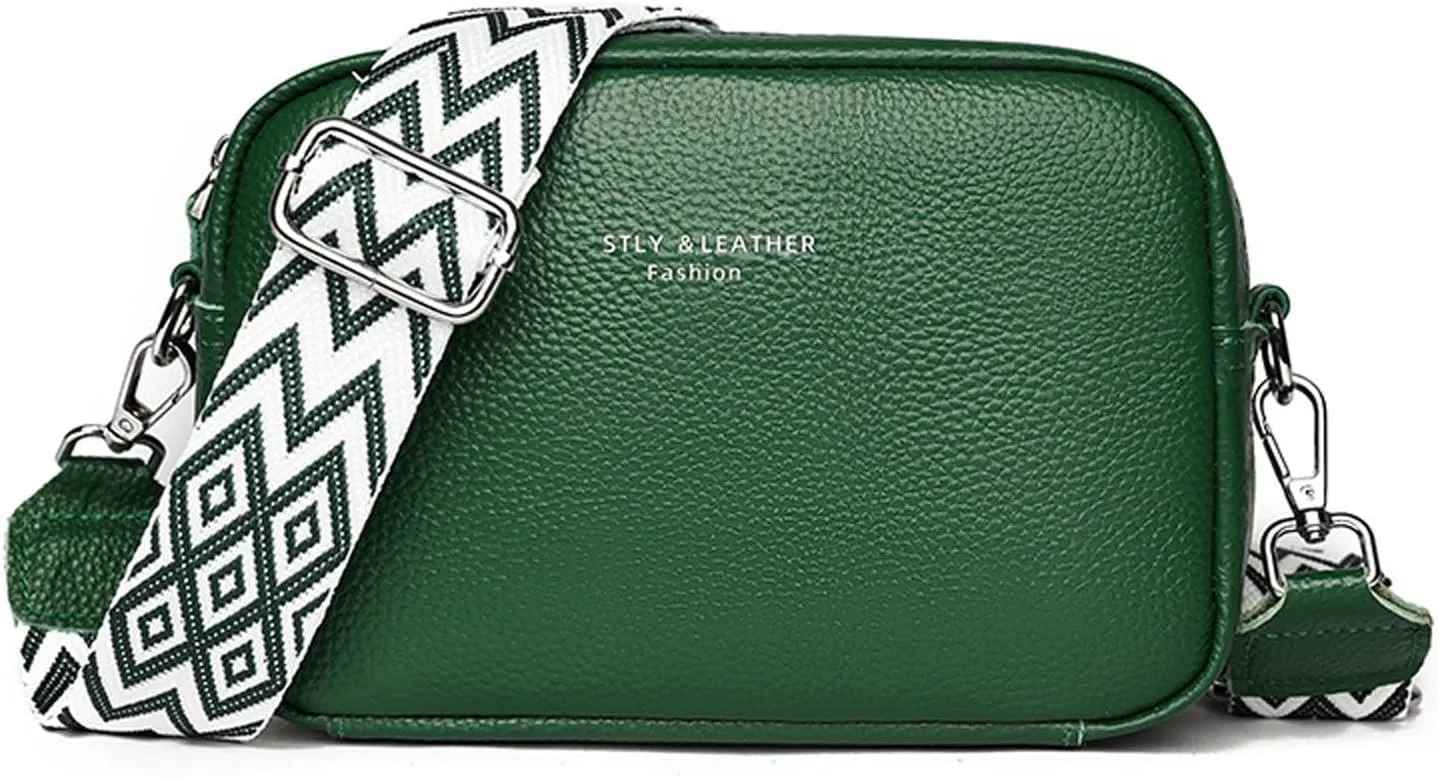 Anti Theft Crossbody Bags for Women Crossbody Purses and Handbags Lightweight Pocketbook Multi Compartment Purse(Green)