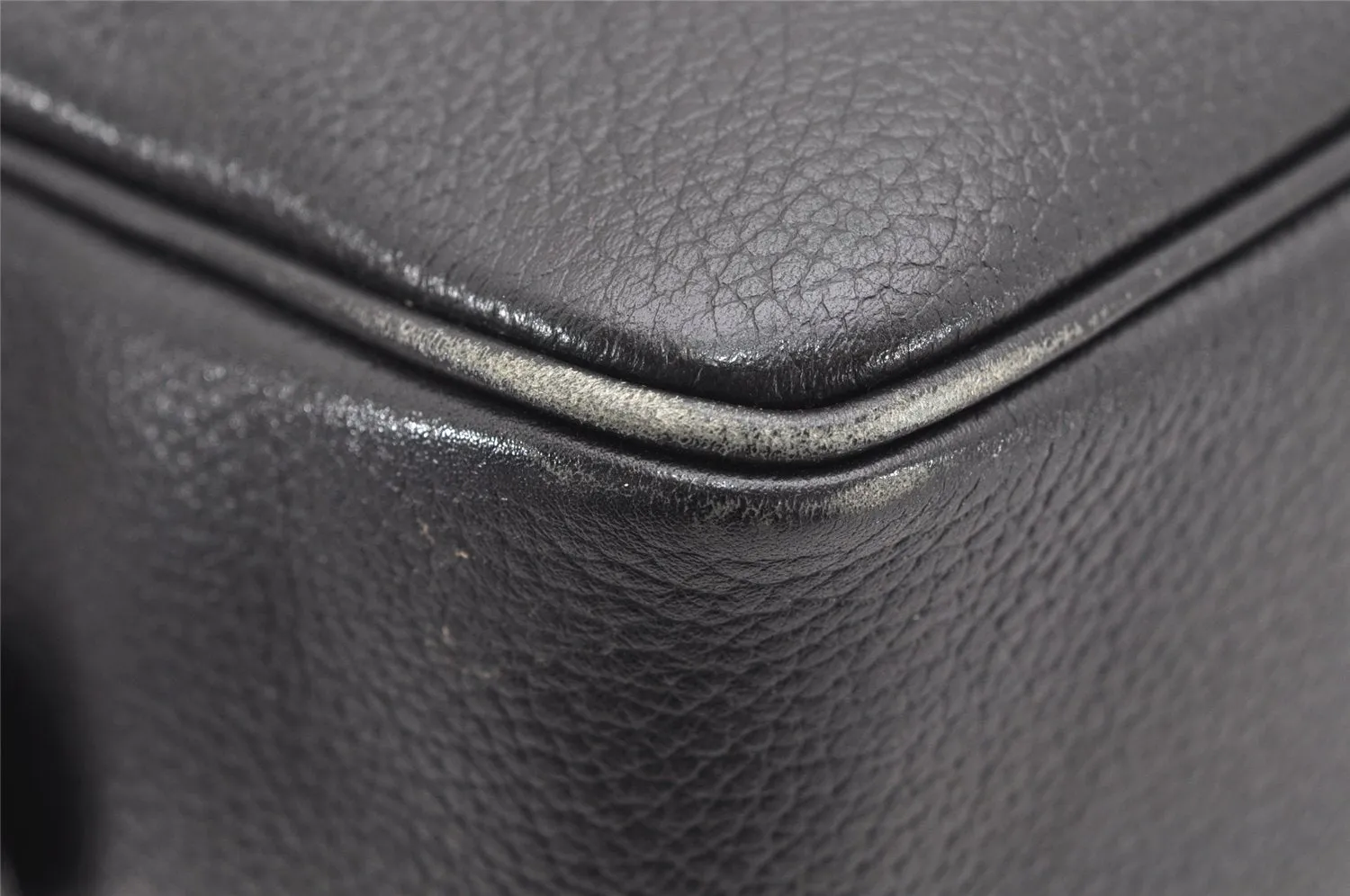 Authentic Burberrys Vintage Leather Hand Boston Bag Purse Black 5442K