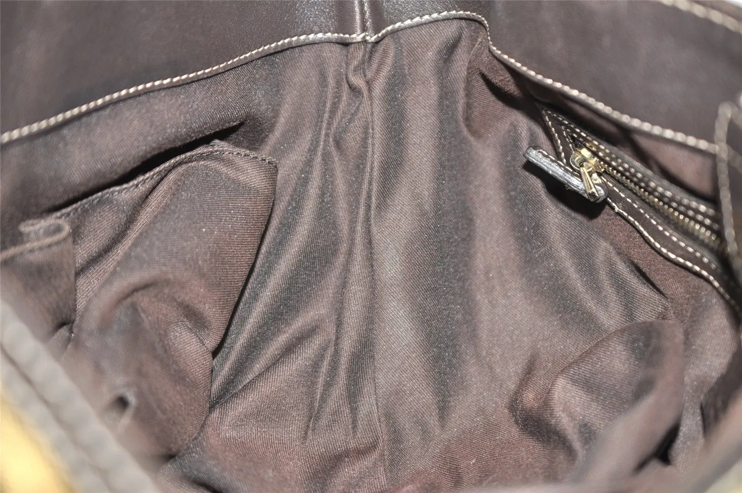 Authentic GUCCI GG Crystal Tote Hand Bag PVC Leather 223964 Brown 4600K