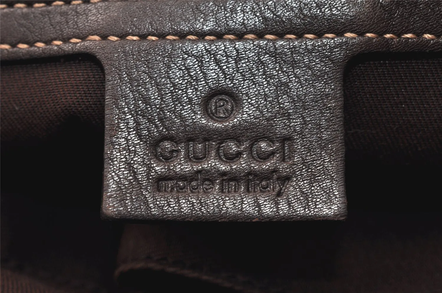 Authentic GUCCI GG Crystal Tote Hand Bag PVC Leather 223964 Brown 4600K