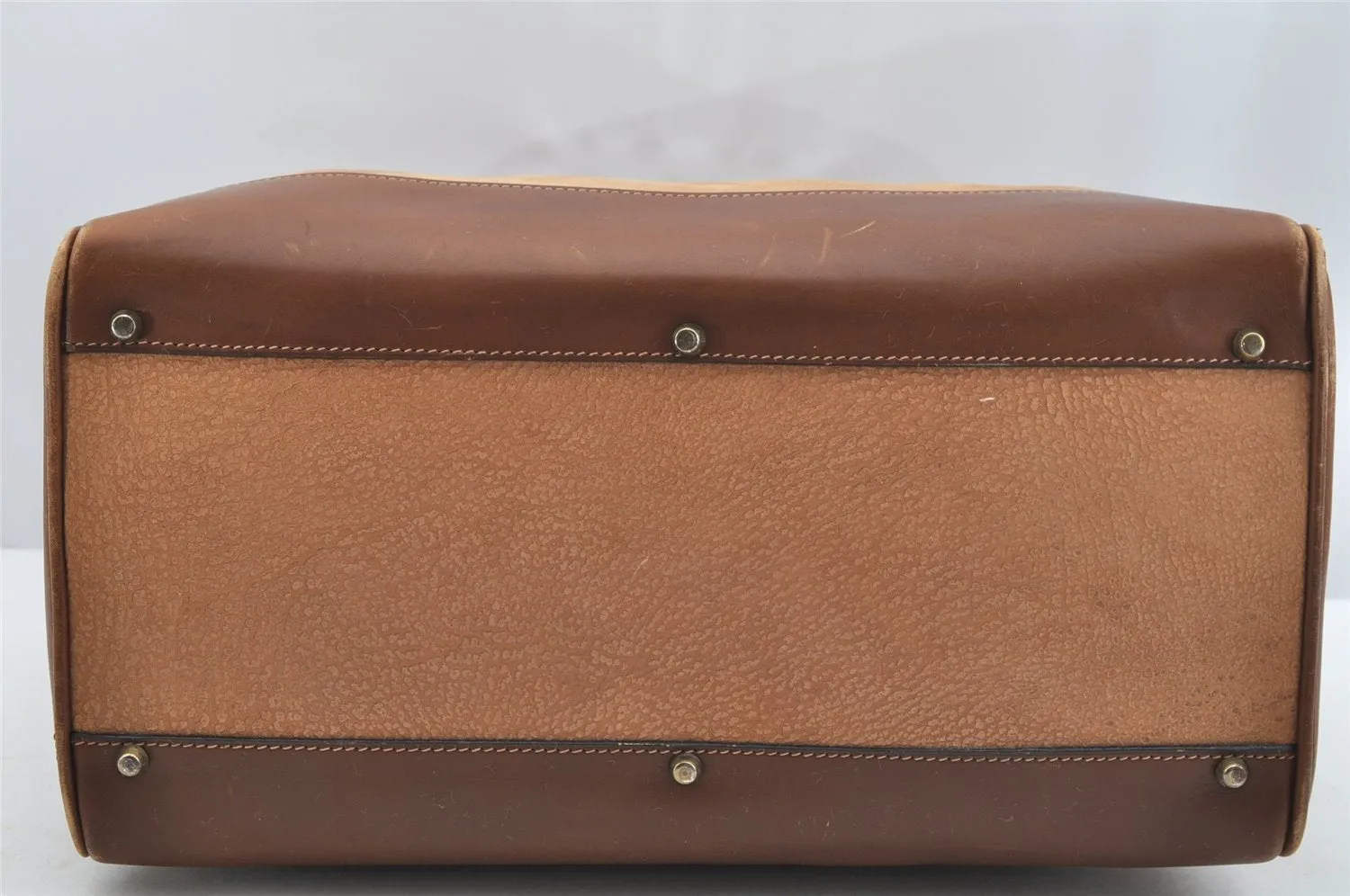 Authentic GUCCI Vintage 2Way Shoulder Hand Boston Bag Leather Brown 2599I