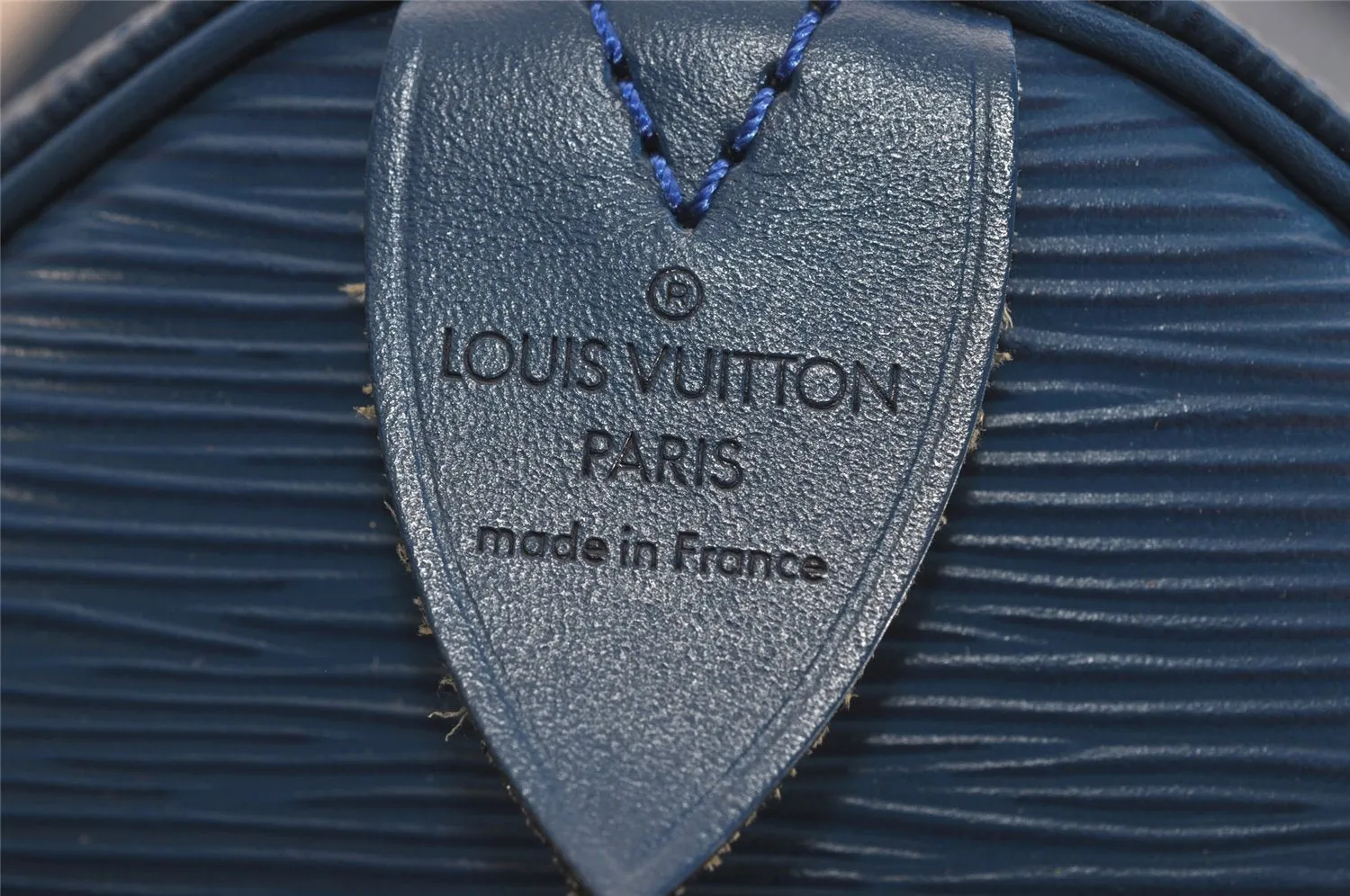 Authentic Louis Vuitton Epi Keepall 45 Boston Travel Bag Blue M42975 LV 8871J