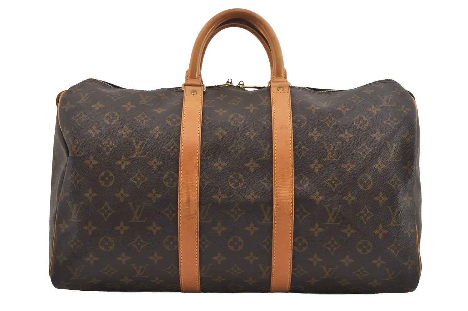 Authentic Louis Vuitton Monogram Keepall 45 Travel Boston Bag M41428 LV 1276I