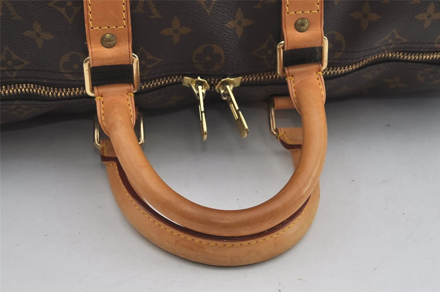 Authentic Louis Vuitton Monogram Keepall 45 Travel Boston Bag M41428 LV 1276I