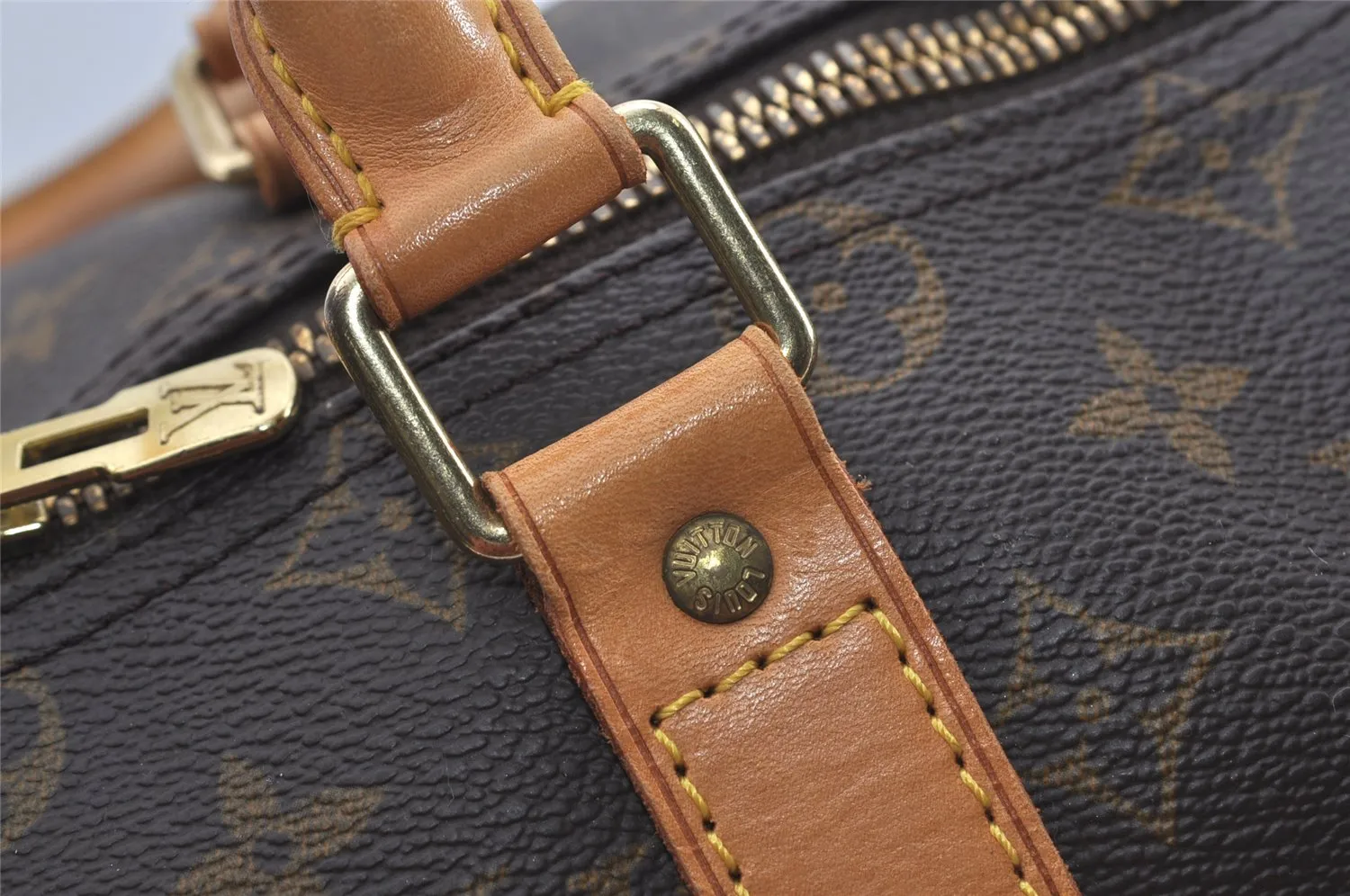 Authentic Louis Vuitton Monogram Keepall 45 Travel Boston Bag M41428 LV 1276I