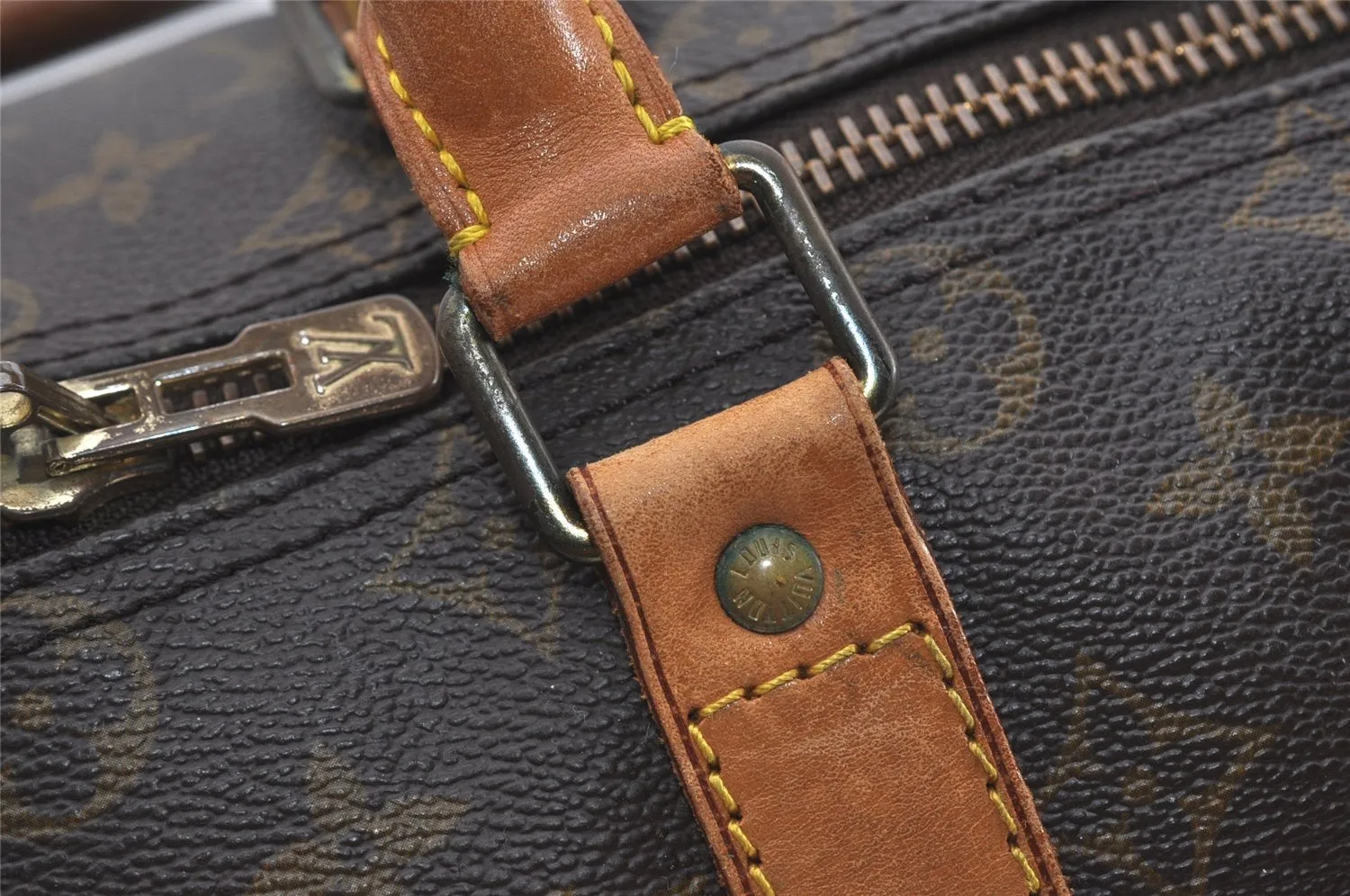 Authentic Louis Vuitton Monogram Keepall 45 Travel Boston Bag M41428 LV 1565I