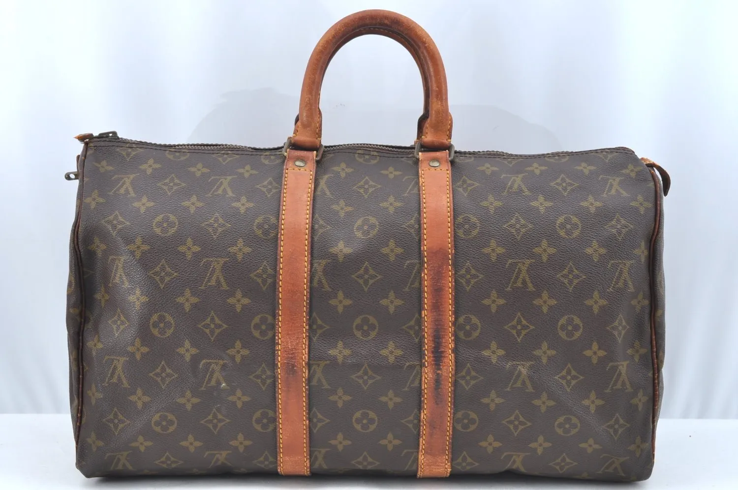 Authentic Louis Vuitton Monogram Keepall 45 Travel Boston Bag Old Model LV K5623