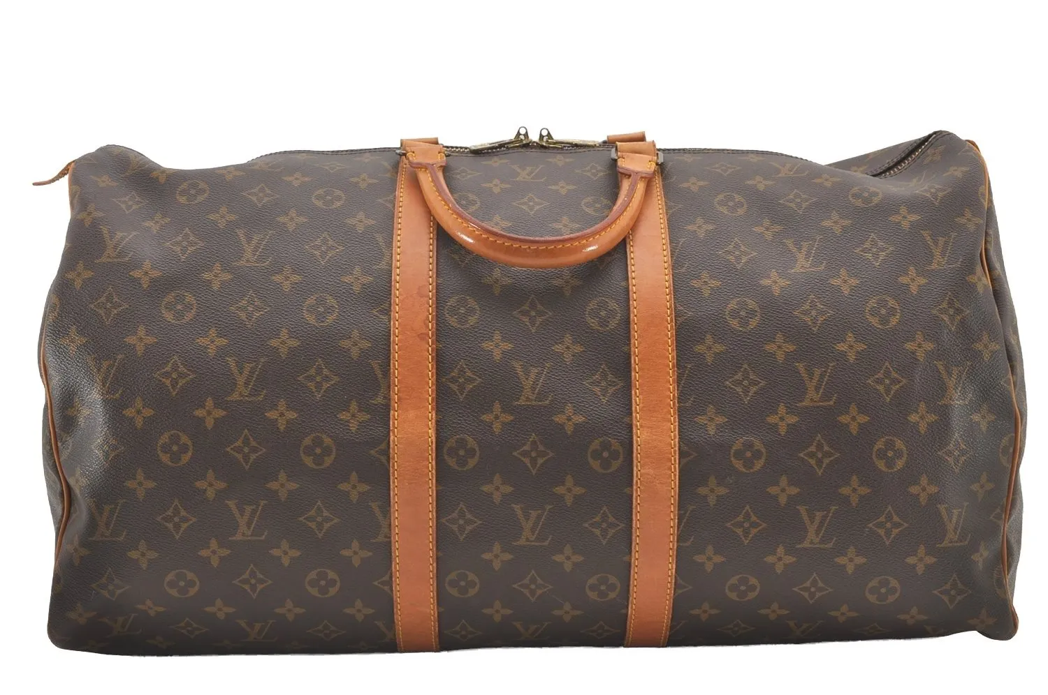 Authentic Louis Vuitton Monogram Keepall 55 Travel Boston Bag M41424 LV 2012J